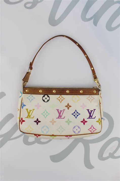 white and rainbow lv bag|louis vuitton shoulder bag monogram.